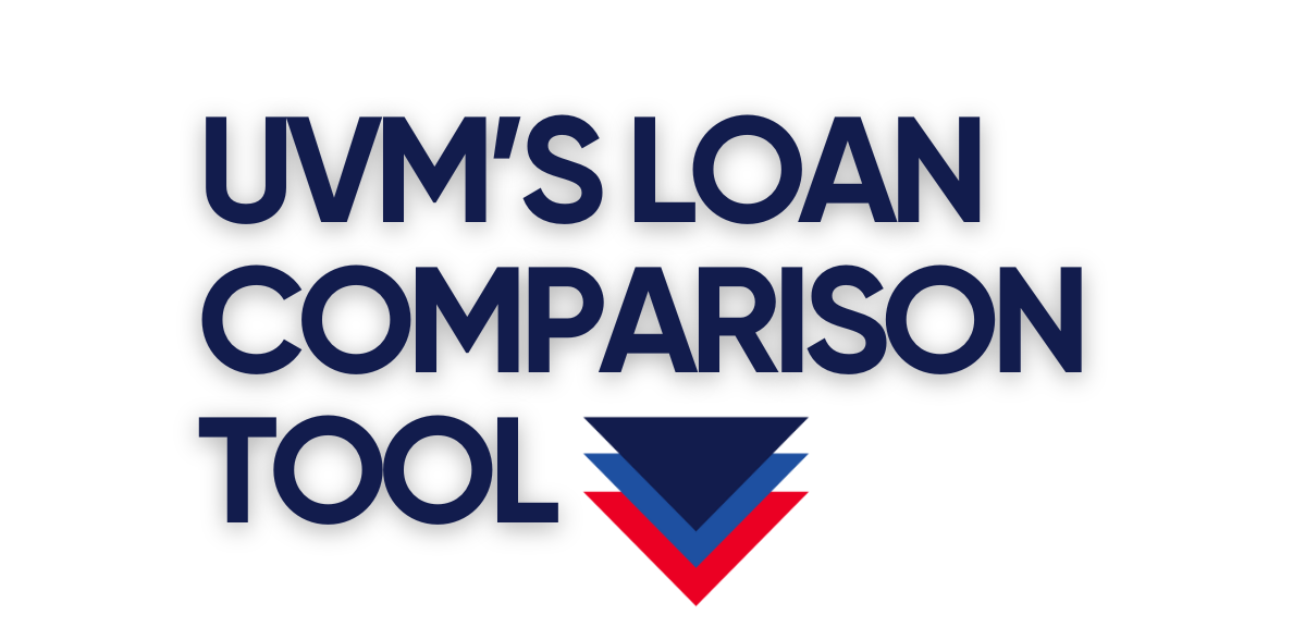 UVM's loan comparison tool graphic